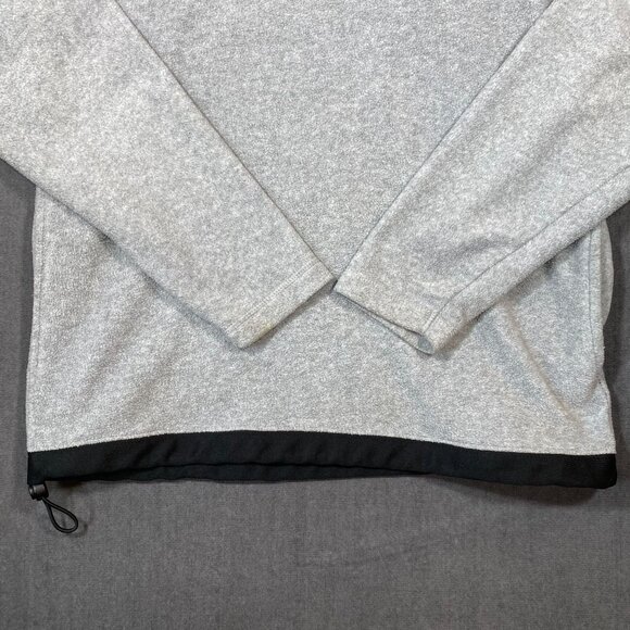 Old Navy Gray Quarter Zip Pullover Fleece Sweatshirt Chest Pocket Mens Size M - Picture 2 of 9